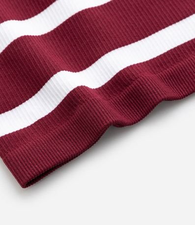 Camisa Infantil Seamless con Rayas y Cuello Polo - Talle 5 A 14 años 4