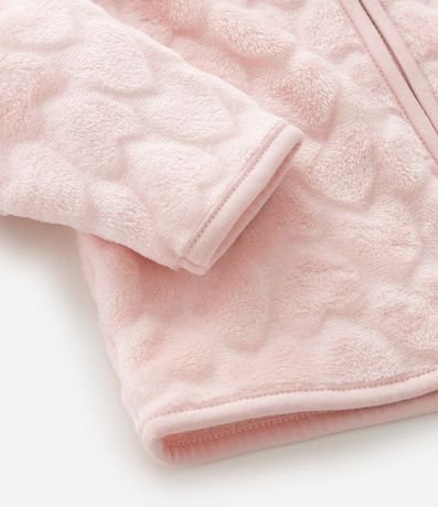 Conjunto Infantil en Fleece Texturizado con Campera y Pantalón – Talle 0 a 18 Meses 9