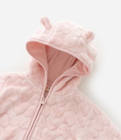 Conjunto Infantil en Fleece Texturizado con Campera y Pantalón – Talle 0 a 18 Meses 13