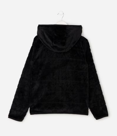 Campera Infantil en Fleece con Capucha y Relieve de Corazones – Talle 5 a 16 años 3