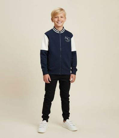 Saco Infantil en Helanca con Bordado Nautic Club – Talle 5 a 14 años