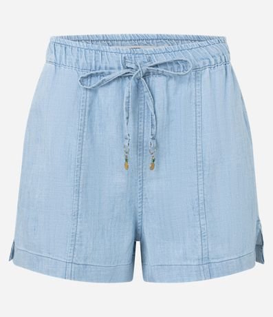 Short Runner en Jeans con Colgante de Piña en el Lazo 5
