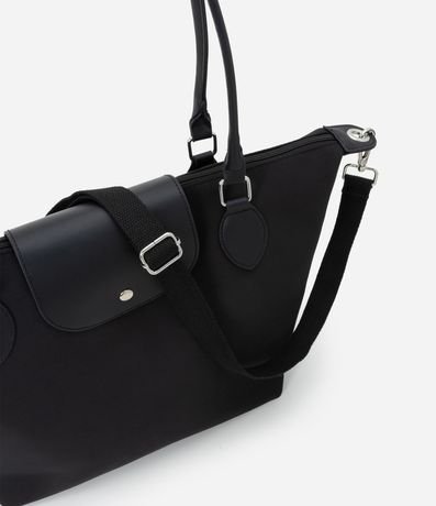 Cartera Grande con Cremallera Solapa y Asa Doble 6