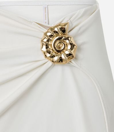 Salida de Playa Pollera Corta en Microfibra con Caracola Lateral 6