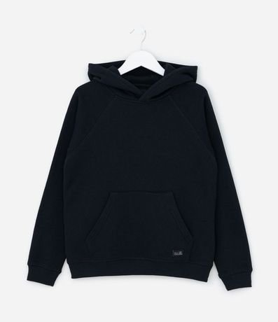 Saco Infantil Básico con Capucha y Bolsillos - Tam- 5 a 14 años