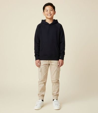 Saco Infantil Básico con Capucha y Bolsillos - Tam- 5 a 14 años 1