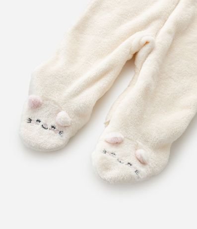 Mono Infantil con Capucha Bordado de Gatita – Talle 0 a 18 Meses 12