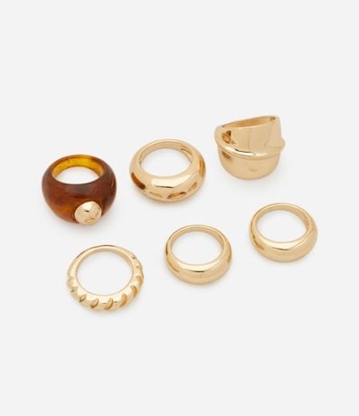 Kit 06 Anillos Diversos