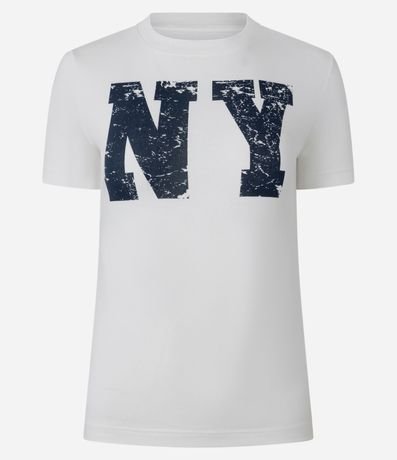 Remera New T-shirt en Algodón con Estampa NY 5