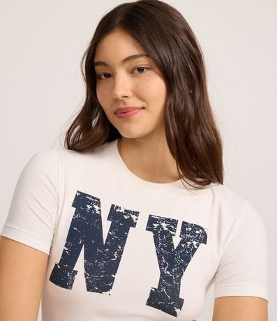 Remera New T-shirt en Algodón con Estampa NY 4