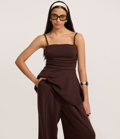 Pantalón en Microfibra con Cintura Elástica 2