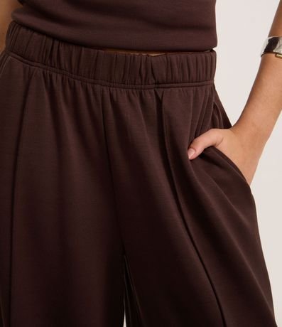 Pantalón en Microfibra con Cintura Elástica 4