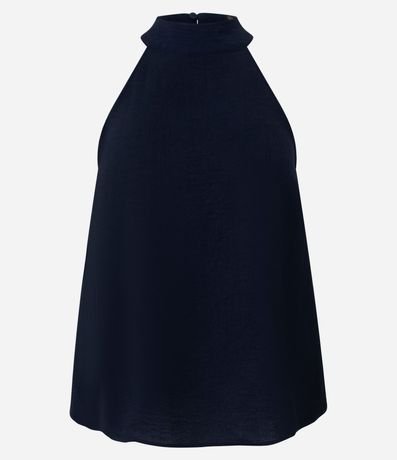 Blusa en Airflow con Cuello Halter