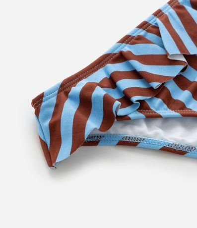 Bikini Infantil en Microfibra con Estampa de Rayas - Talle 4 a 14 años 8