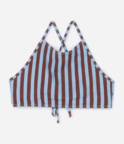 Bikini Infantil en Microfibra con Estampa de Rayas - Talle 4 a 14 años 3