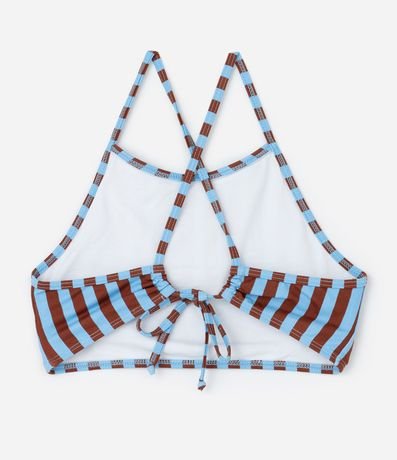Bikini Infantil en Microfibra con Estampa de Rayas - Talle 4 a 14 años 4