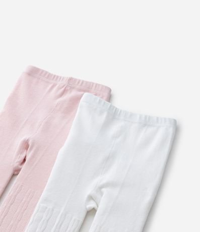 Kit 02 Medias Panti Infantiles Texturizadas en Algodón – Talle PP a G 4