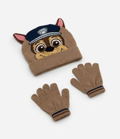 Kit 02 Infantil Gorro y Guantes Chase Paw Patrol – Talle U