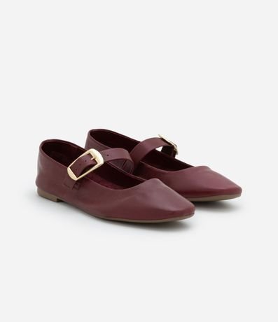 Zapatilla de Cuero con Hebilla Quadrada 2