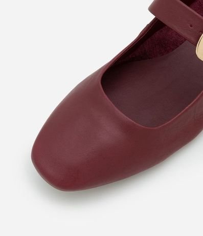 Zapatilla de Cuero con Hebilla Quadrada 4