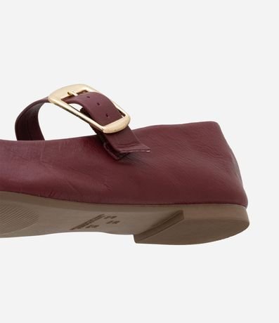 Zapatilla de Cuero con Hebilla Quadrada 5