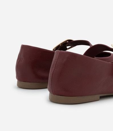 Zapatilla de Cuero con Hebilla Quadrada 6