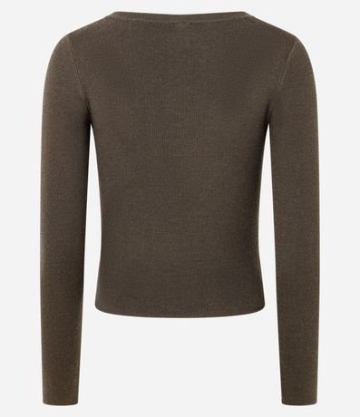 Suéter en Punto con Cuello V 5