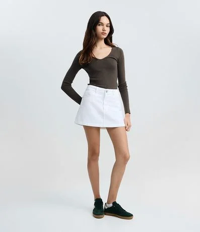 Suéter en Punto con Cuello V 2