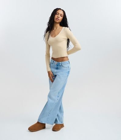 Suéter en Punto con Cuello V 2