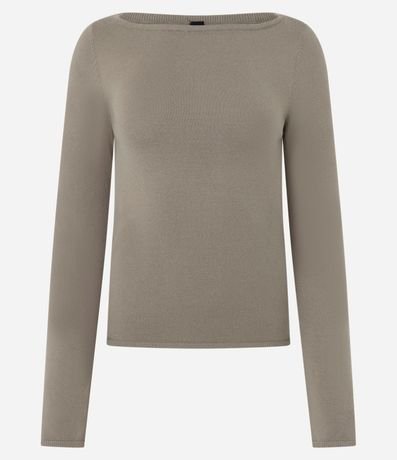 Sueter Punto en Viscosa con Escote Canoa 4