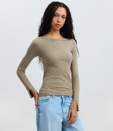 Sueter Punto en Viscosa con Escote Canoa 1