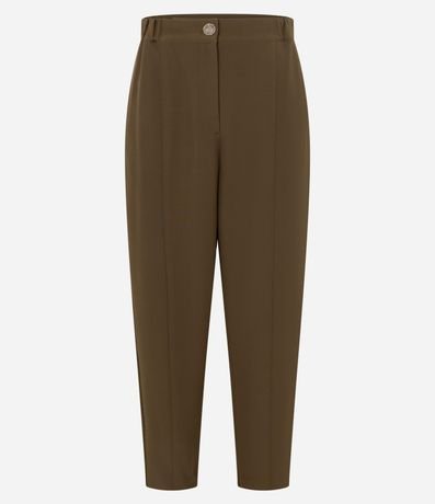 Pantalón Carrot en Crepé con Cintura de Elástico 5