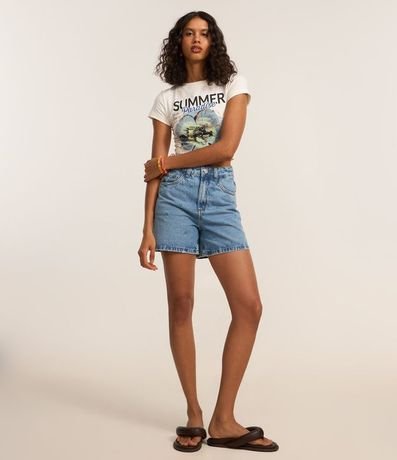 Remera New T-shirt con Estampa Summer Paradise 2