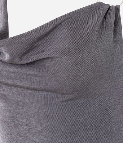 Blusa Frente Única en Microfibra con Escote Degagê 7