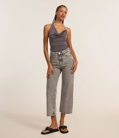 Blusa Frente Única en Microfibra con Escote Degagê 2