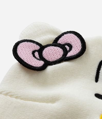 Gorro Infantil en Efecto Punto con Estampa de Hello Kitty y Orejas 3D – Talle U 2