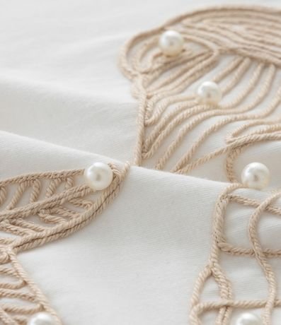 Remera Regular en Algodón con Bordado fondo do Mar Curve & Plus Size 5