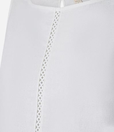 Blusa en Viscolino con com Recortes de Entremedios 6