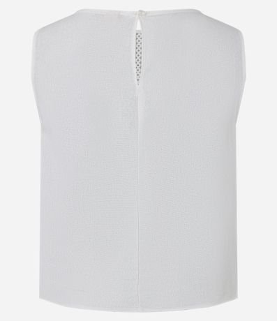 Blusa en Viscolino con com Recortes de Entremedios 7