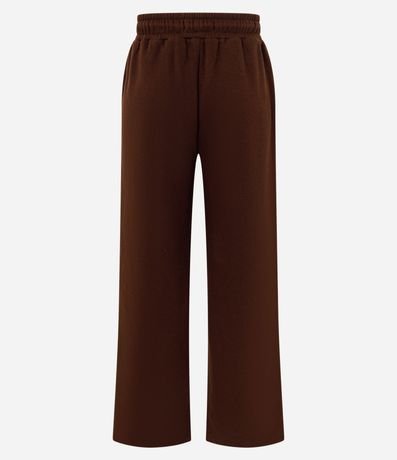 Pantalón Recto en Algodón con Felpa y Cintura Ajustable 2