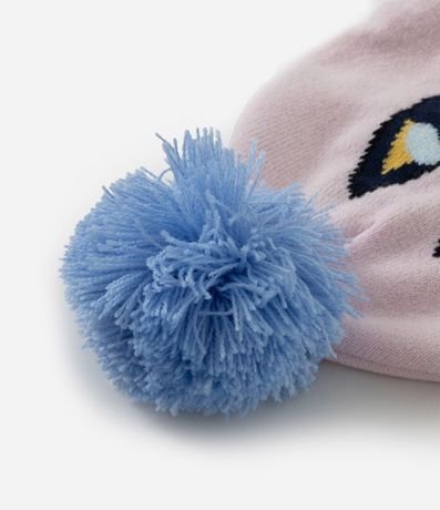 Gorro Infantil Bluey en Efecto Punto con Pompón – Talle U 2