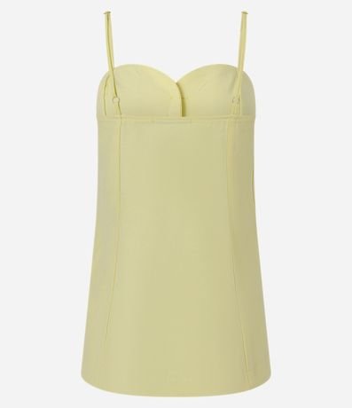 Blusa de Bretel en Viscosa con Escote Corazón y Botones 8