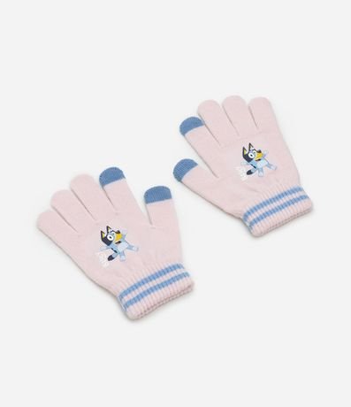 Guante Infantil en Efecto Punto Estampa de Bluey – Talle 3 a 12