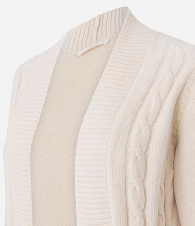 Cardigan Alargado en Punto Texturizado 6