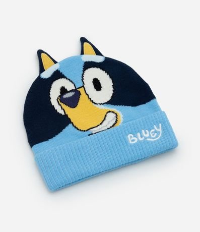 Gorro Infantil en Punto Bluey con Orejas 3D – Talle U