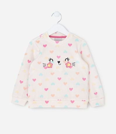 Pijama Infantil con Corazones y Pompones – Talle 1 a 4 años 2