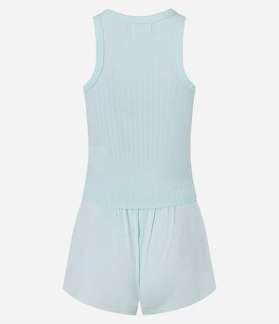 Pijama Short Doll en Rib con Bordado Dreams 6