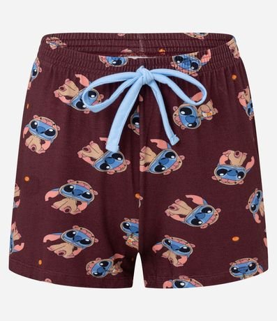 Pijama Short Doll Americano en Viscosa con Estampado Stitch Carpincho 6