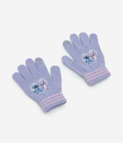 Guante Infantil en Punto con Estampado Stitch y Angel – Talle 3/4 a 9/12 1