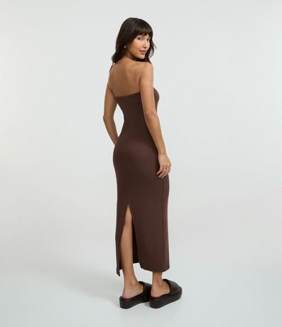 Vestido Sin Manga en Rib con Encaje 3